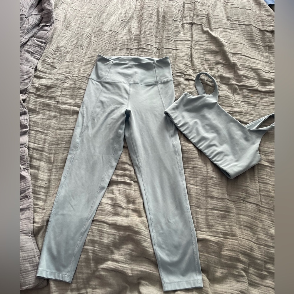 Girlfriend Collective‎ Set Blue size Medium top/small pants